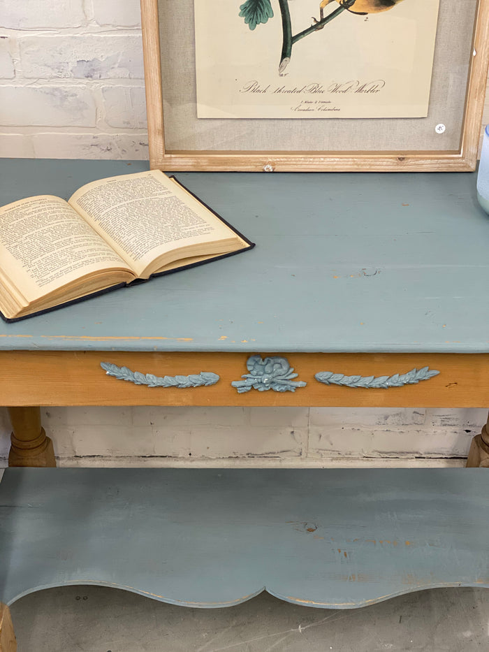 Milk Painted Pine Side Table