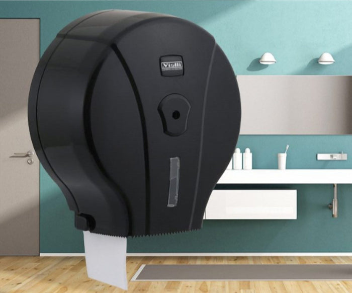 Mini Jumbo Toilet Roll Dispenser 24 x 13 x 26 cm, Lockable