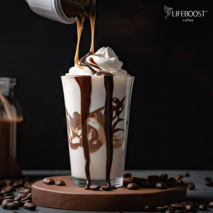 Mocha Caramel Latte Decaf - Lifeboost Coffee