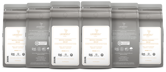 Mocha Caramel Latte Decaf - Lifeboost Coffee