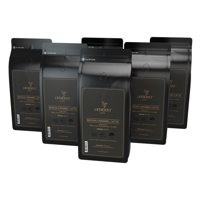 Natural Flavor Mocha Caramel Latte Flavored Coffee