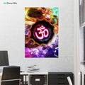 Multicolored Om by McAshe 1-Piece Canvas