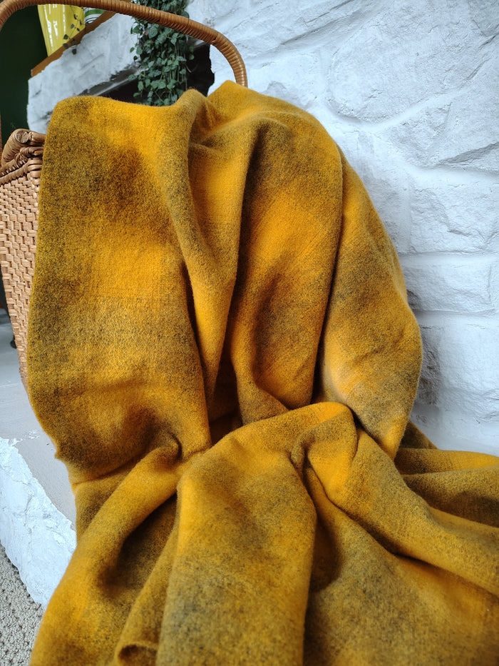 Mustard Hand Dyed Wool Fat Eighth Bundle