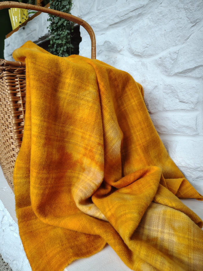 Mustard Hand Dyed Wool Fat Eighth Bundle