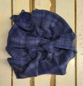 NAVY Hand Dyed Plaid Wool (Medium)