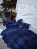 Navy Hand Dyed Wool Fat Eighth Bundle