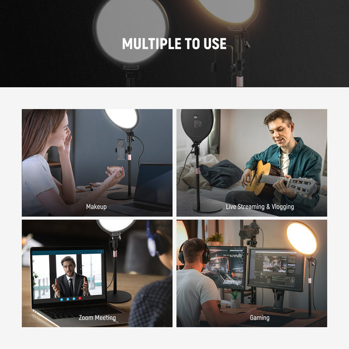 NEEWER R10 Round LED Panel Light is multiple to use.