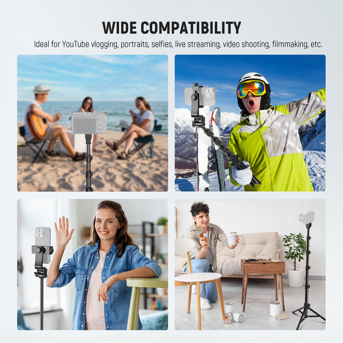 Wide Compatibility of the NEEWER TS03 Travel Phone Tripod