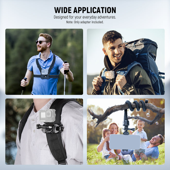 Scenarios for NEEWER GP-81 Action Camera Mount Adapter