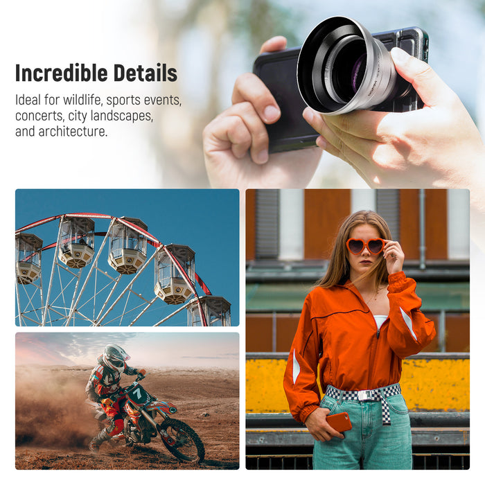 Scenarios for NEEWER LS-66 65mm Telephoto Phone Lens