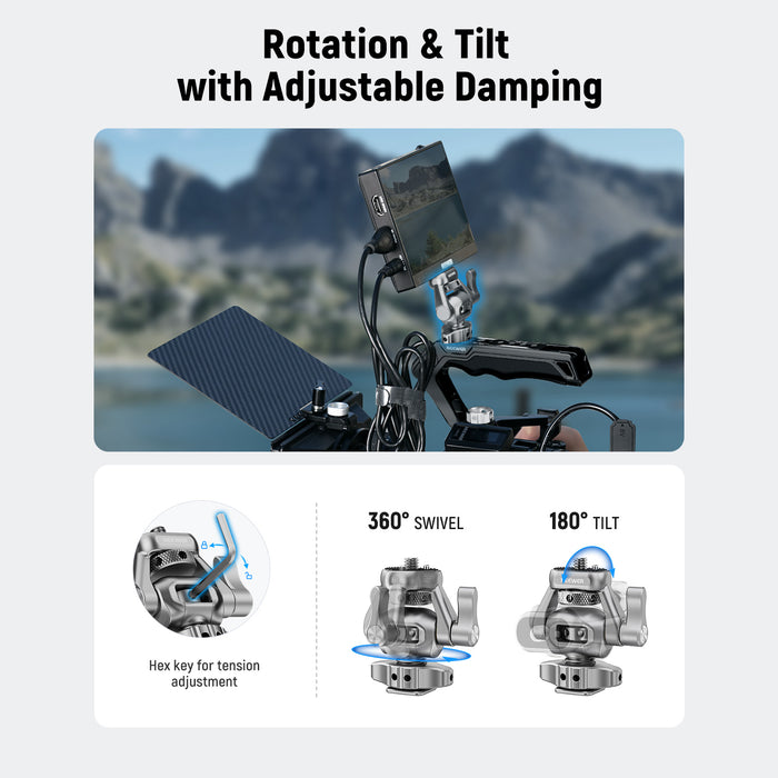 NEEWER MA017 Camera Monitor Mount with Cold Shoe