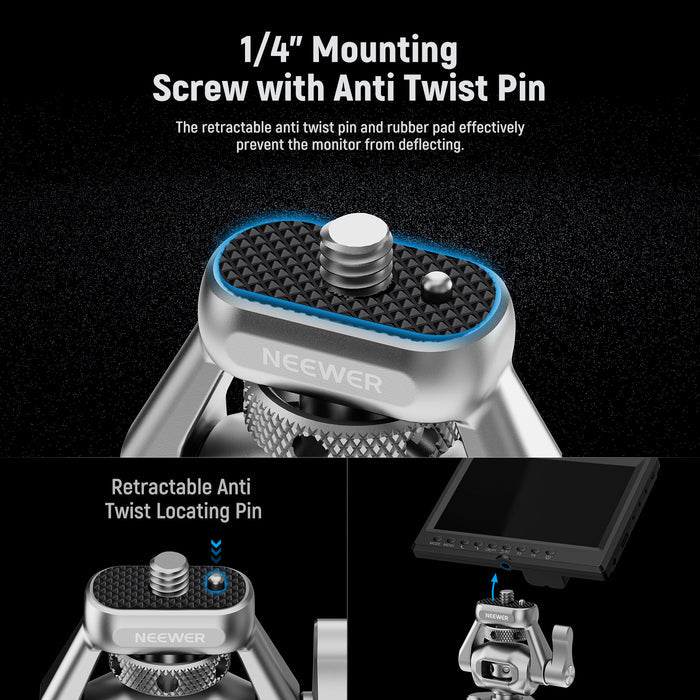 NEEWER MA017 Camera Monitor Mount with Cold Shoe