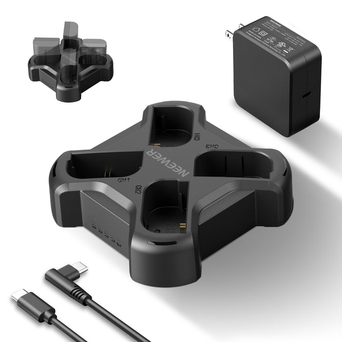 NEEWER NW-P4 45W PD 4 Channel USB Camera Battery Charger