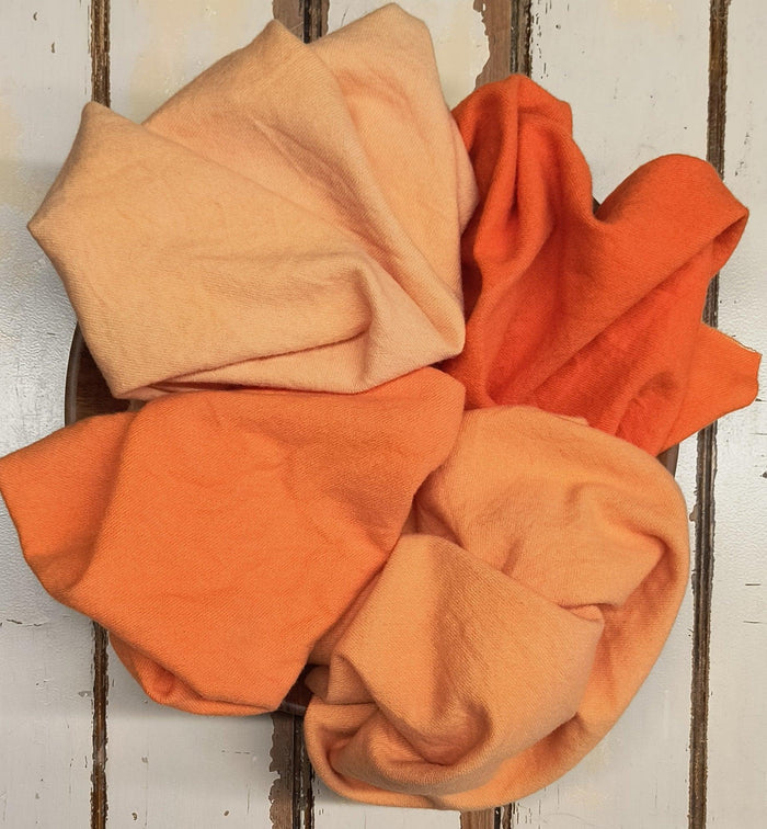 ORANGE 01 Hand Dyed Wool - All About Ewe Wool Shop