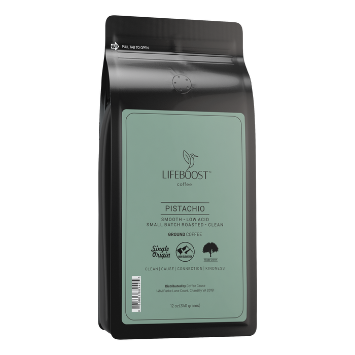 Healthy Low Acid Pistachio Coffee