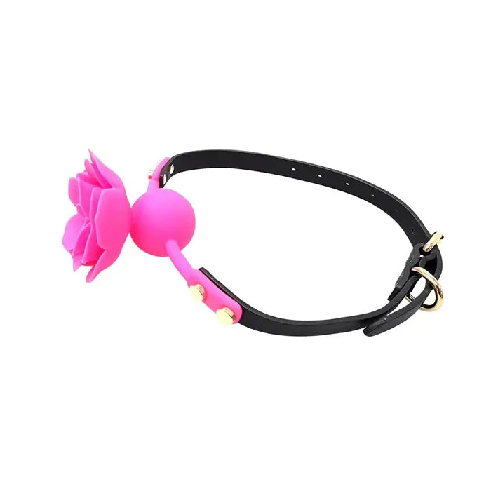 Pink Silicone Breathable Flower Ball Gag - Rolik®