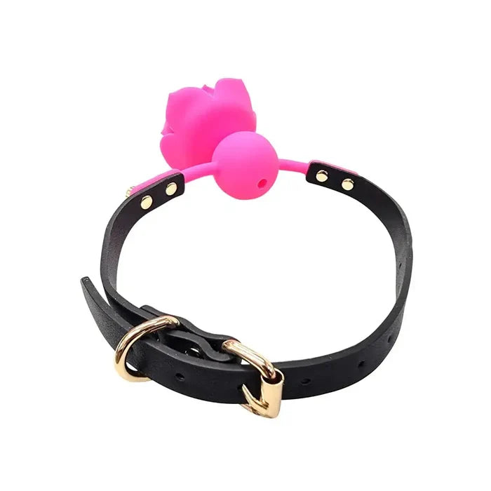 Pink Silicone Breathable Flower Ball Gag - Rolik®