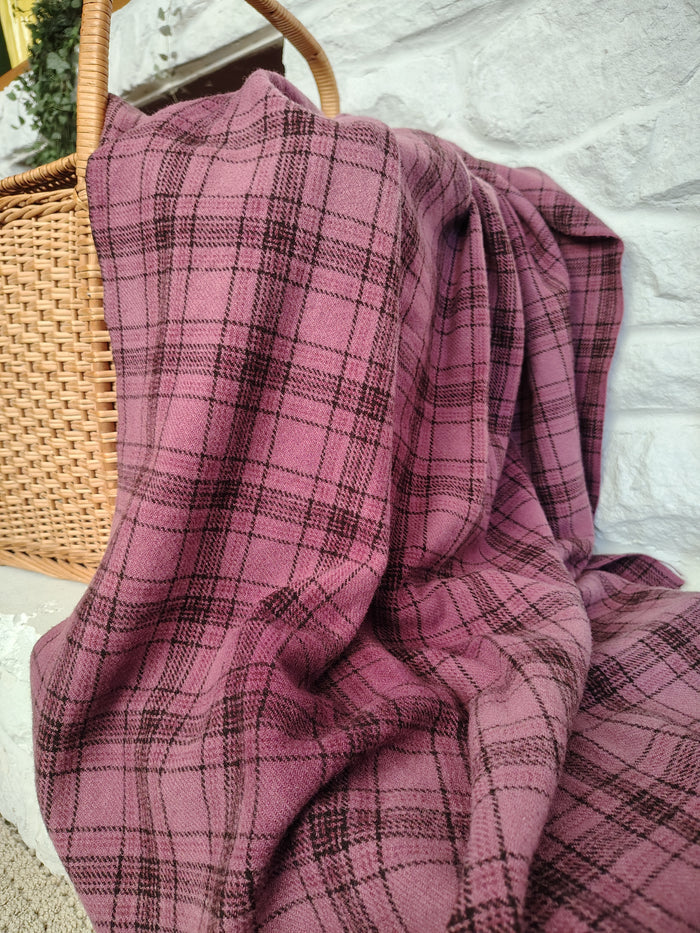 Plum Hand Dyed Wool Fat Eighth Bundle