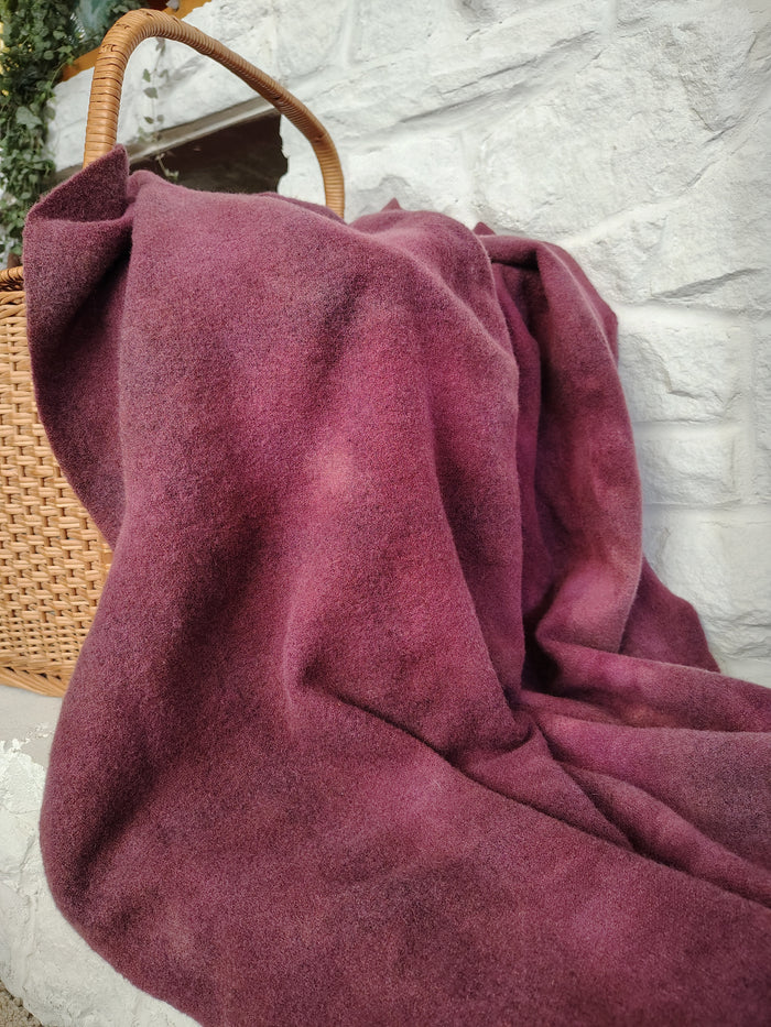 Plum Hand Dyed Wool Fat Eighth Bundle