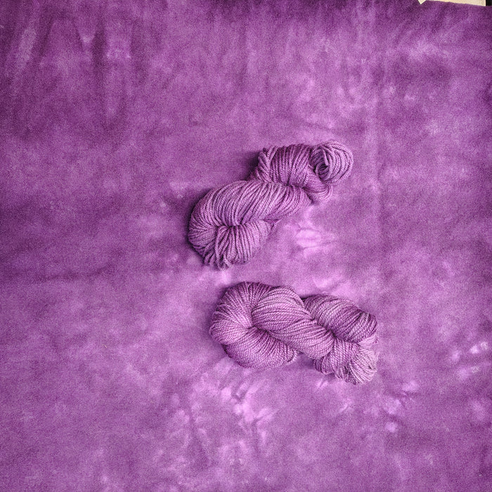 Plum Orchid Hand Dyed Wool Yarn
