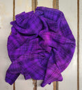 Poppin' Purple Hand Dyed Plaid Wool (Medium)