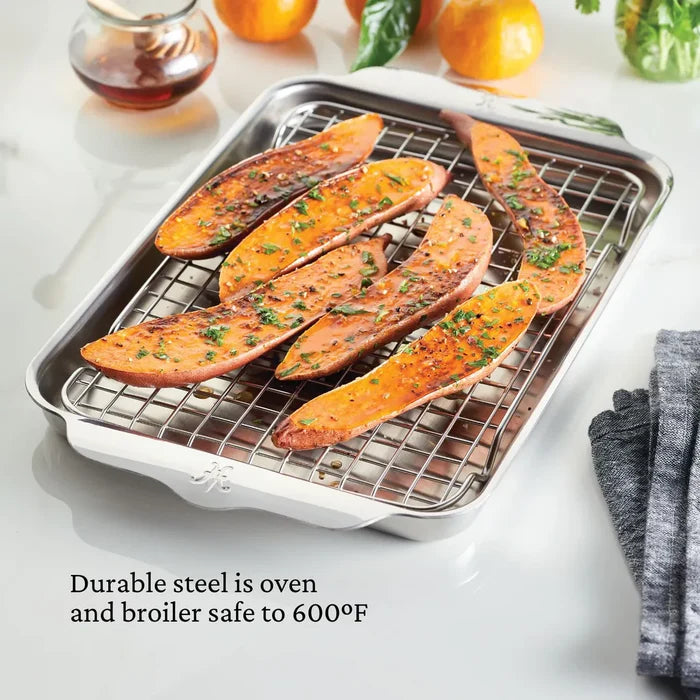 Provisions Ovenbond: Tri-ply Quarter Sheet Pan with Rack