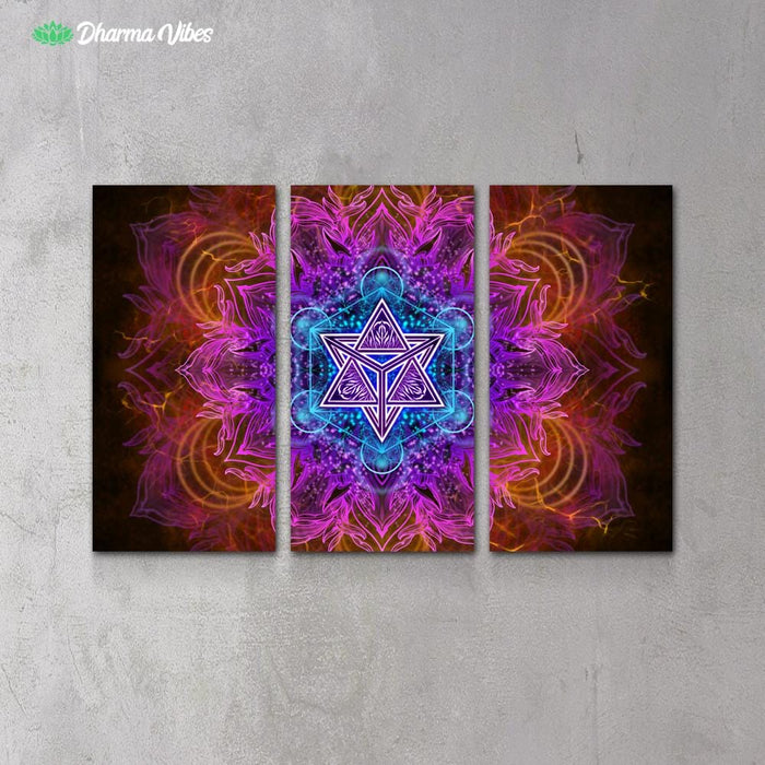 Psique Path by YantrArt 3-Piece Canvas