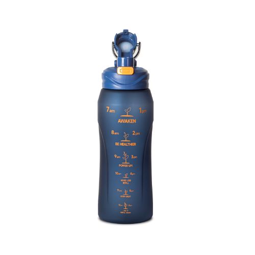 water bottle in Egyptian home blue