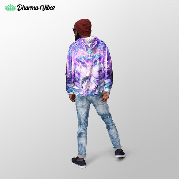 Quest For Mindfulness by Cameron Gray Visionary Hoodie