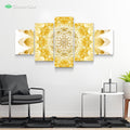 Raising - Clear Gold by YantrArt 5-Piece Canvas