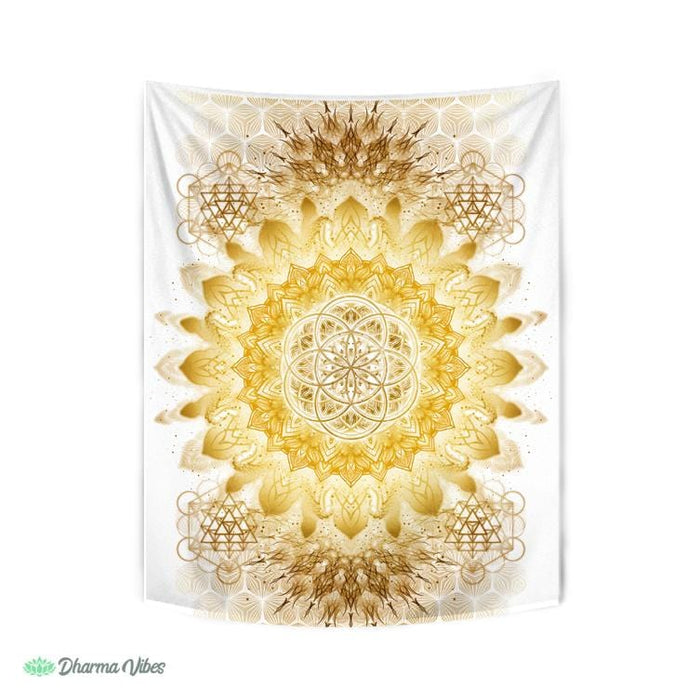 Raising Clear Gold by YantrArt Design Tapestry