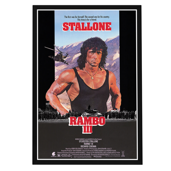 "Rambo III" (1988) Framed Movie Poster