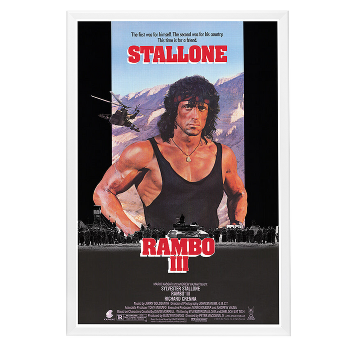 "Rambo III" (1988) Framed Movie Poster