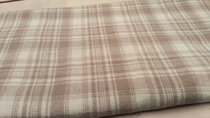 Raspberry Sorbet Hand Dyed Plaid Wool