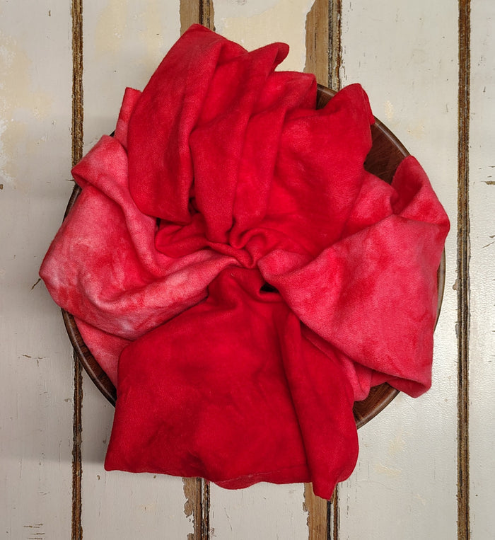 RED 01 M Hand Dyed Wool