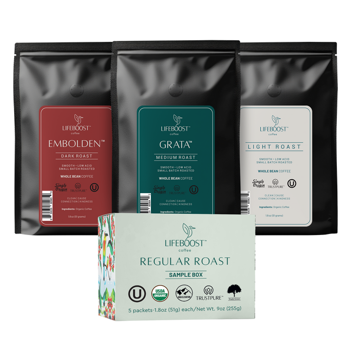 Regular Roast Sample Pack - Lifeboost Coffee