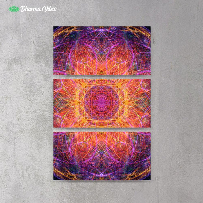 Residual Trip by YantrArt 3-Piece Canvas