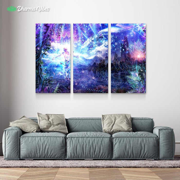 Ritual Night Stars by Cameron Gray 3-Piece Canvas