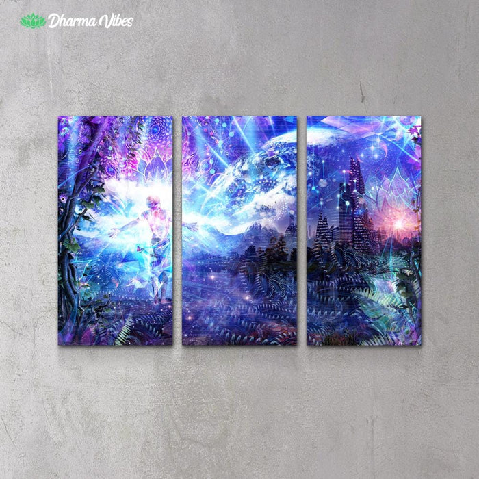 Ritual Night Stars by Cameron Gray 3-Piece Canvas