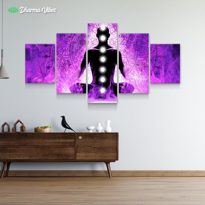 Sacred Violet Flame by McAshe 5-Piece Canvas