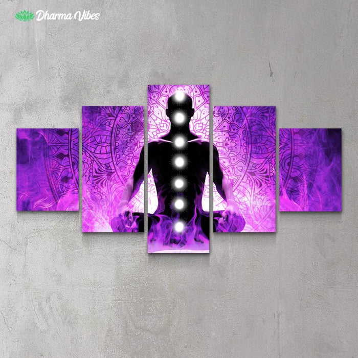Sacred Violet Flame by McAshe 5-Piece Canvas