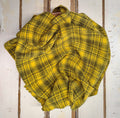 Saffron Hand Dyed Plaid Wool (Medium)