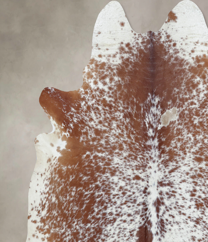 Salt and Pepper Brown Cowhide Rug #B8644