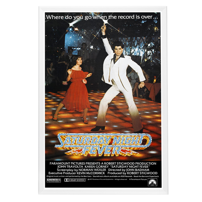 "Saturday Night Fever" (1977) Framed Movie Poster