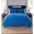 Scottsdale Pinch Pleat Reversible 3-Piece Bedding Duvet Cover Set - EK CHIC HOME