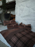 Seal Brown Hand Dyed Wool Fat Eighth Bundle
