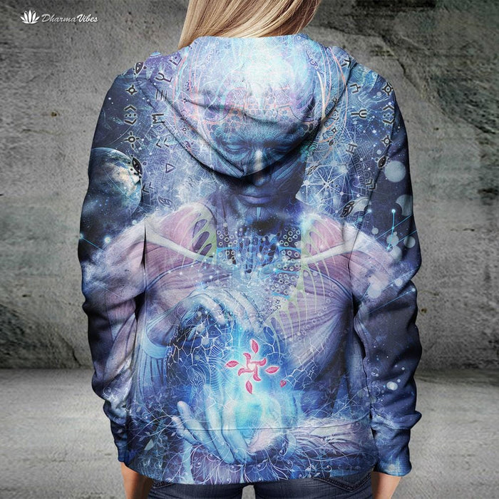 Silence Seekers by Cameron Gray Visionary Hoodie