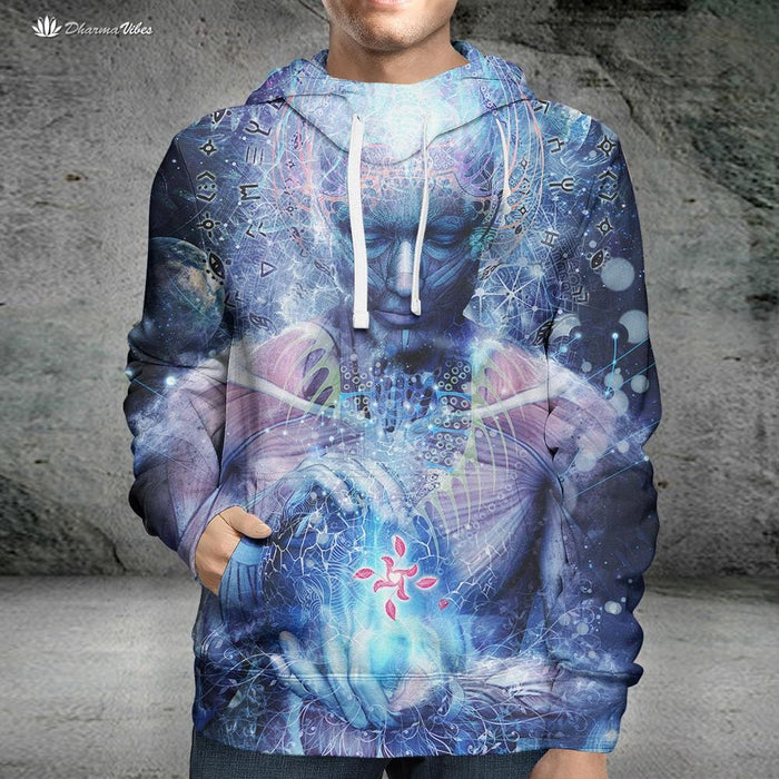 Silence Seekers by Cameron Gray Visionary Hoodie