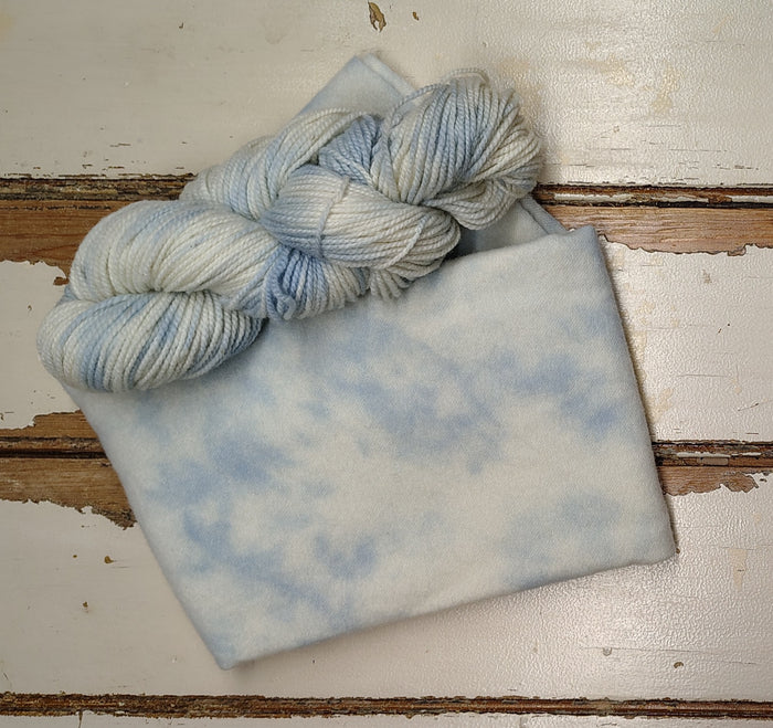 Snow Drift Hand Dyed Wool Yarn