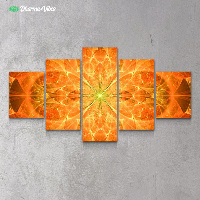Solar Frequence by YantrArt 5-Piece Canvas